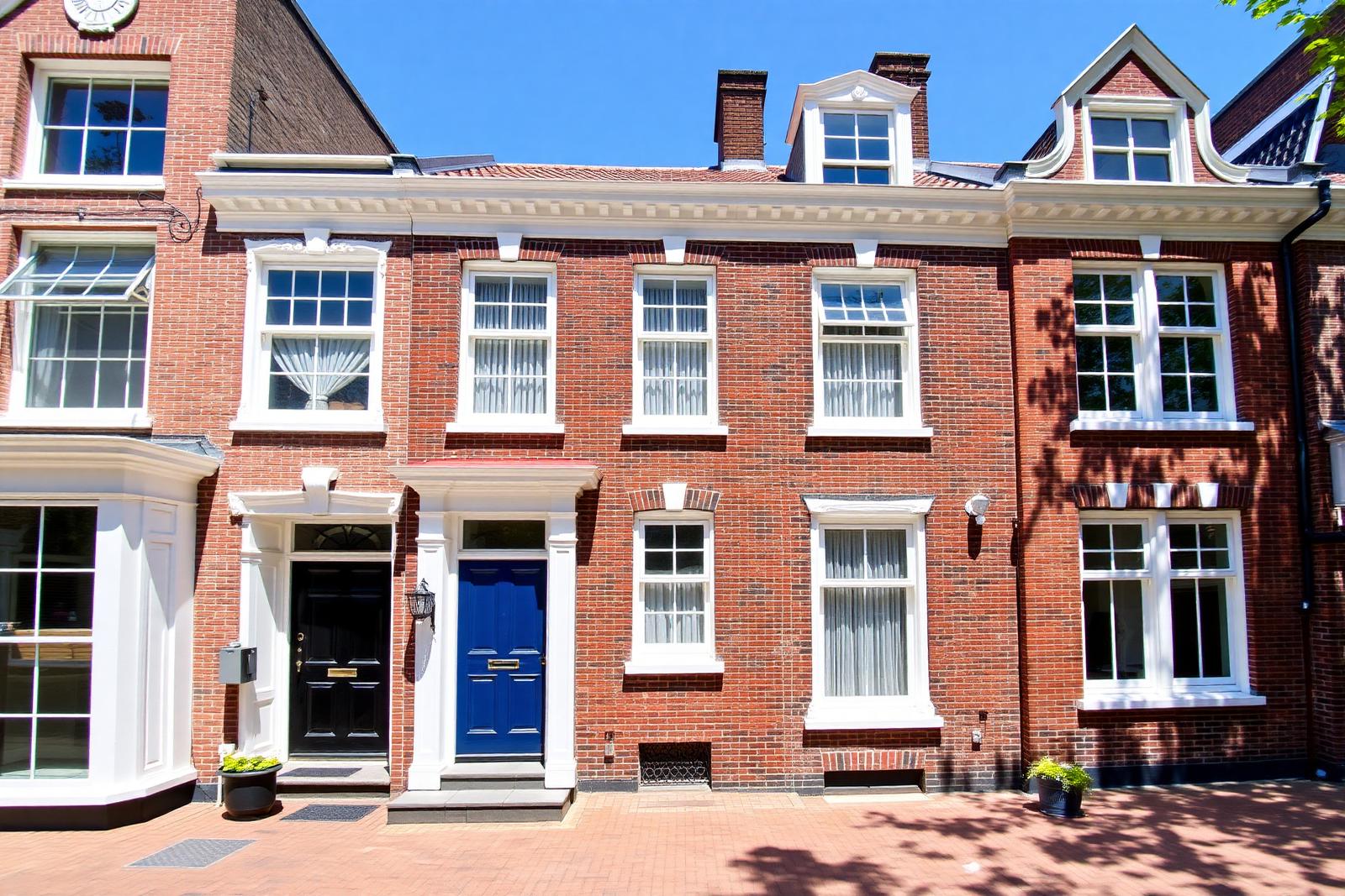 Net opgeleverde woning met vers geschilderde witte kozijnen